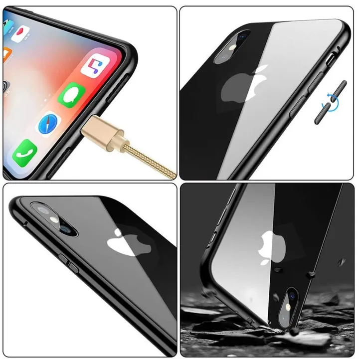 iPhone%20XR%20Magnetic%20Case%20Clear%20Tempered%20Glass%20Back%20Cover%20With%20Built-In%20Magnets%20Metal%20Bumper%20Frame%20360%C2%B0%20Protection%20Ultra%20Slim%20Case%20for%20iPhone%20XR%20%5BClear%20Black%5D%20-%20Image%204
