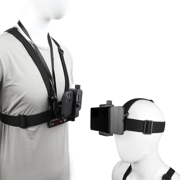 KLIOMAX Adjustable Chest Mount Harness And Head Strap For GoPro Cameras