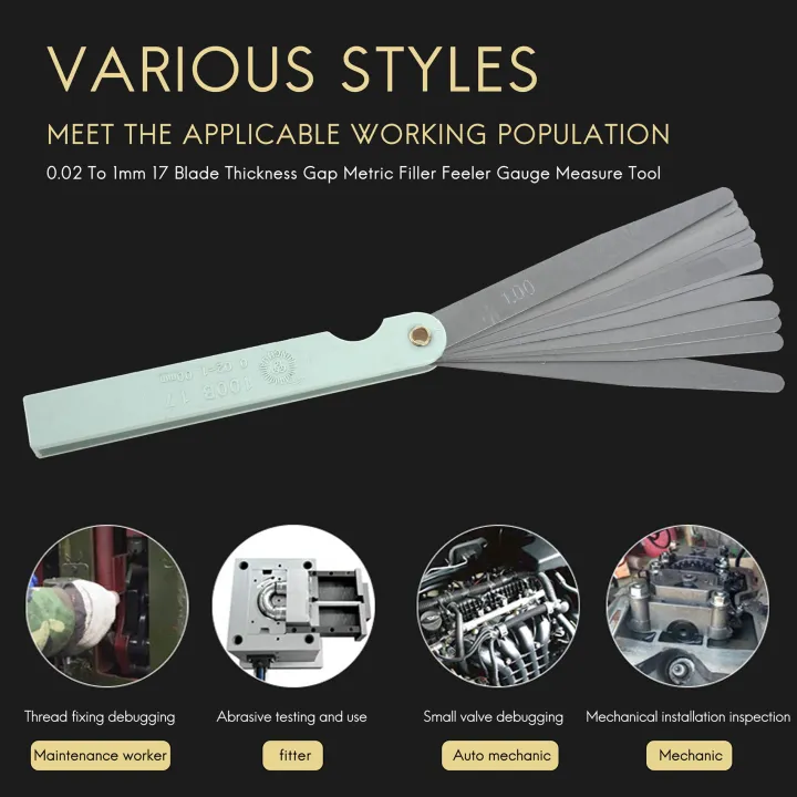 New%200.02%20To%201mm%2017%20Blade%20Thickness%20Metric%20Filler%20Feeler%20Gauge%20Measure%20Tool%20-%20Image%206