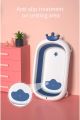 Ibiinn 3 in 1 Crown Collapsible Bath Tub without Shower Headrest Pillow Cushion for Baby Bath (0-10Yr)-Royal Pink. 