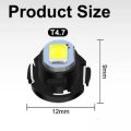 Auto Accessories T4.7 LED Tube Light 12V 1210 1SMD Car Dashboard Bulb W3W Instrument Panel Lamp. 
