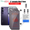 Uonevic Lens Protective Film VO Y20 Protective Film VI/Matte Ceramic Film 5G Clear Porcelain Film VIVM 6-in-1 Hot Selling Ceramic BLKNAIO Y200 Purple Glass Screen 0 5G Privacy Ceramic Tempered Glass Mobile Phone Camera. 