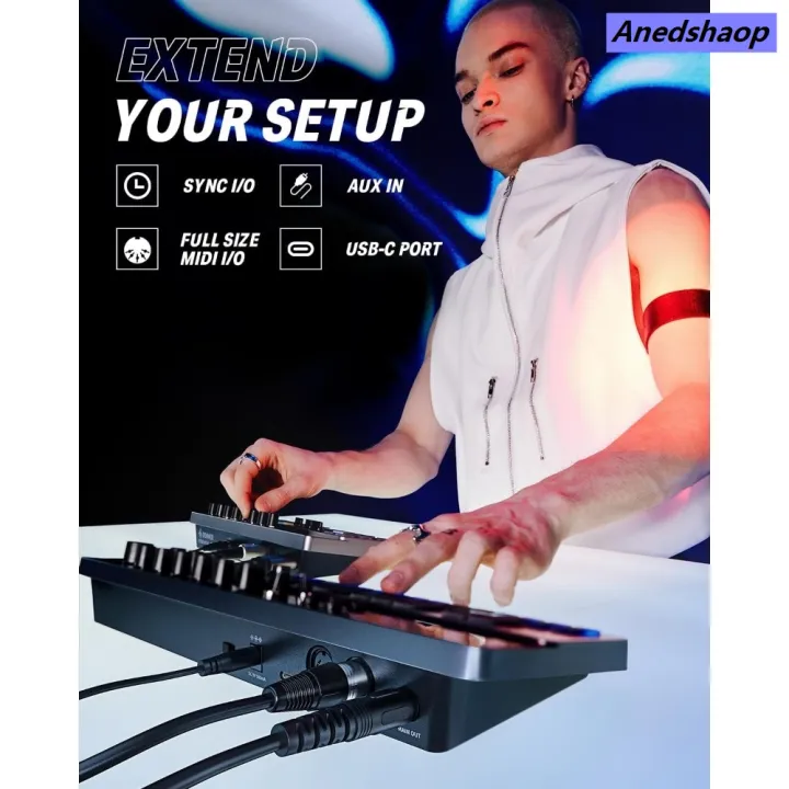 Anedshaop%20Analog%20Bass%20Synthesizer%20and%20Sequencer,%20Donner%20Essential%20B1%20with%20New%20style%20Intuitive%20User%20Interface,%20128%20Patterns%20Memory,%20Saturation%20-%20Image%206