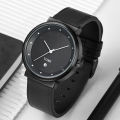 TOMI New Men's Watch Fashion Casual Men's and Women's Ultra Thin Watch Minimalist Men's Business Leather Quartz Watch Clock Gift. 