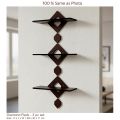 Samaya Panchi Formica Laminated | Diamond Shaped Best Wall rack Design 3 pc Set. 