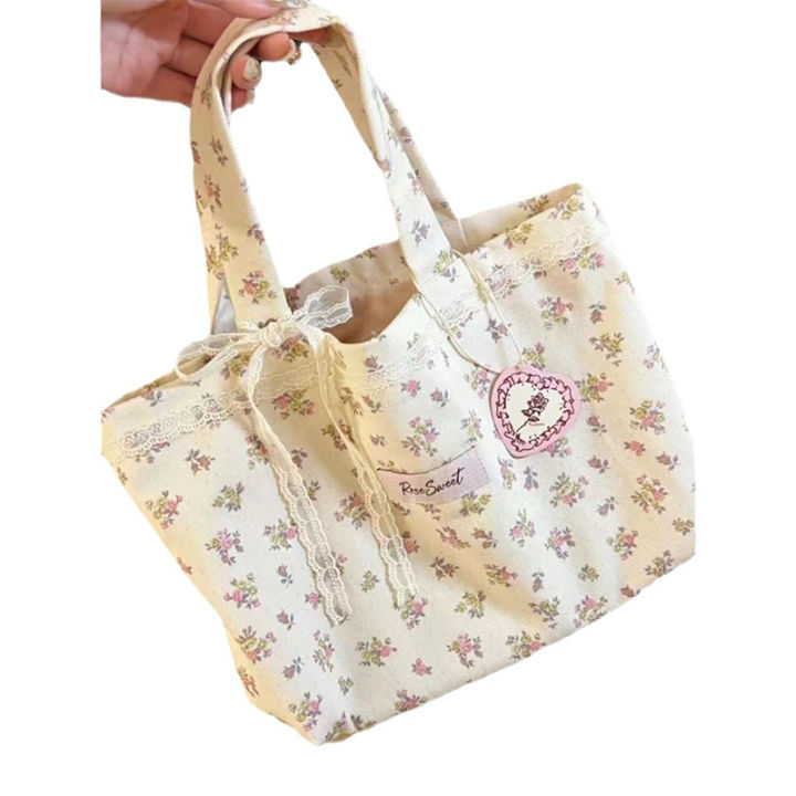 Large%20Capacity%20Fragmented%20Flowers%20Pattern%20Tote%20Bag%20Fashion%20Sweet%20With%20Lace%20Bow%20Storage%20Handbags%20Canvas%20Handbag%20Creek%20-%20Image%205