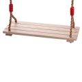 Wooden Hanging Swings Seat with Length Adjustable Rope Swing Seat Replacement Swing Set Accessories. 