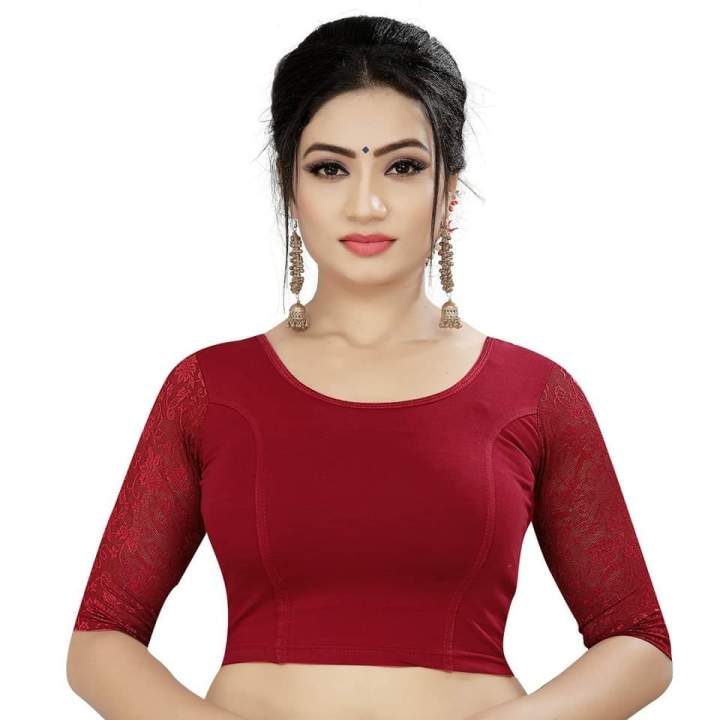 Cotton Strechable Blouse For Women