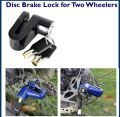 Disc Brake Lock For Two Wheelers With Free Gear Shifter. 