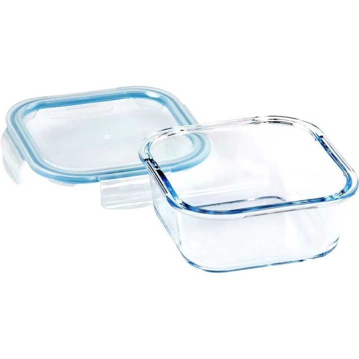 1Pcs Oven Safe Breakage Scratch Proof Borosilicate Glass Lunch Box With Air Tight Lid 800ml