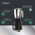 PHILIPS Mixer Grinder 750Watt With 3 Stainless Steel Multipurpose Jars with 3 Speed Control and Pulse function (Black and Red). 