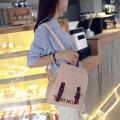 Korean Design Pu Leather School Laptop Fashion Backpack. 