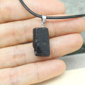 Yuanyan fashion new Black Tourmaline Crystal Gem natural Healing Reiki stone pendant Necklace for jewelry making Charm accessories 1pcs. 