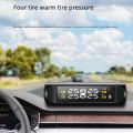 Car TPMS Tire Pressure Monitoring System Solar LCD Display External. 