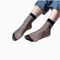 Transparent Anti Hook Wire Ankle Socks Casual Fashion Women Hollow Net Socks Silk Thread able Mesh Net Black Socks. 