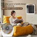 Portable 6W Solar Powered Fan Set Solar Panel Monocrystalline Silicon Solar Panel Multifunctional Solar Power Recharger. 