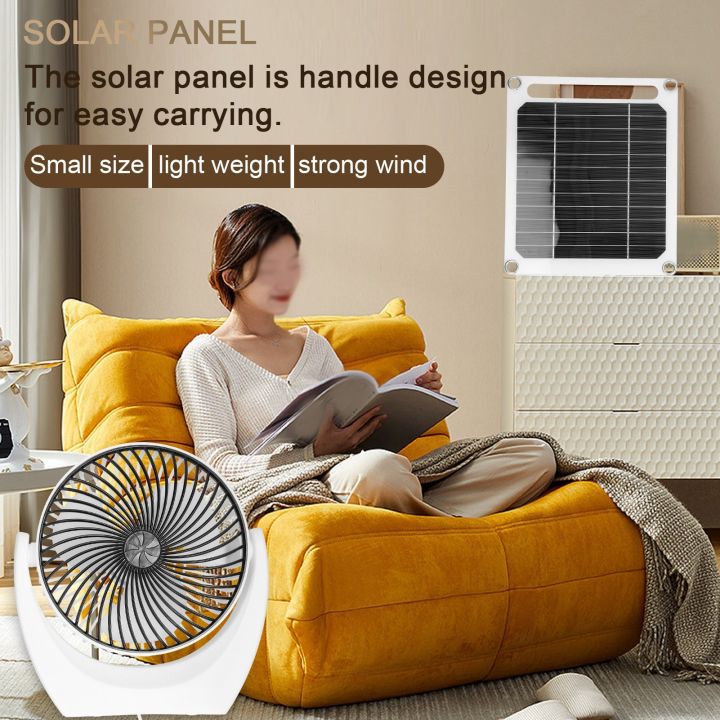 Portable%206W%20Solar%20Powered%20Fan%20Set%20Solar%20Panel%20Monocrystalline%20Silicon%20Solar%20Panel%20Multifunctional%20Solar%20Power%20Recharger%20-%20Image%203