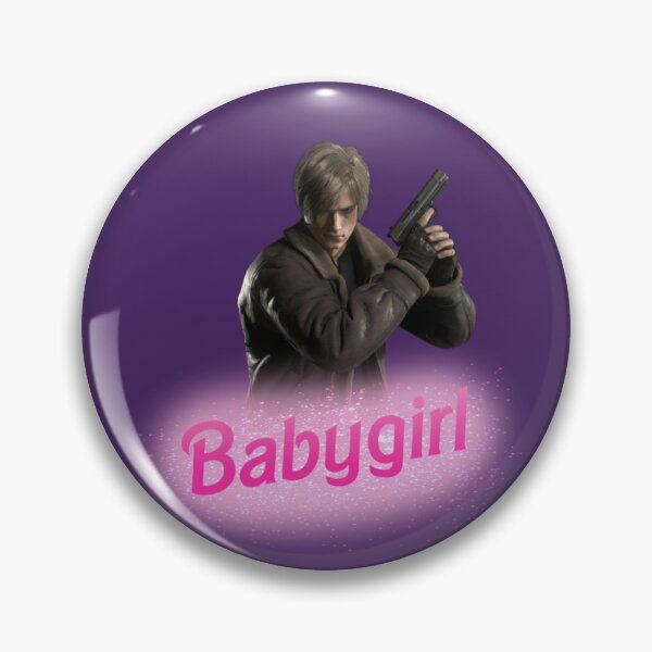Leon Kennedy Babygirl Soft Button Pin Brooch Cartoon Creative Decor Hat Clothes Badge Jewelry Cute Lapel Pin Collar Women