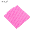 Clay polymer epoxy shaker embossing mold silicone decoration fudge mat texture castle brick lattice cake brick DIY flexible mold. 