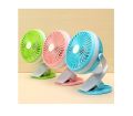 Clip On Mini Desk Fan Portable Handheld Fans With Rechargeable Battery(Included)/Usb Powered Operated Table Fan. 