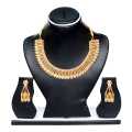 24K Plated Necklace With Jhumka Set For Women (Big). 