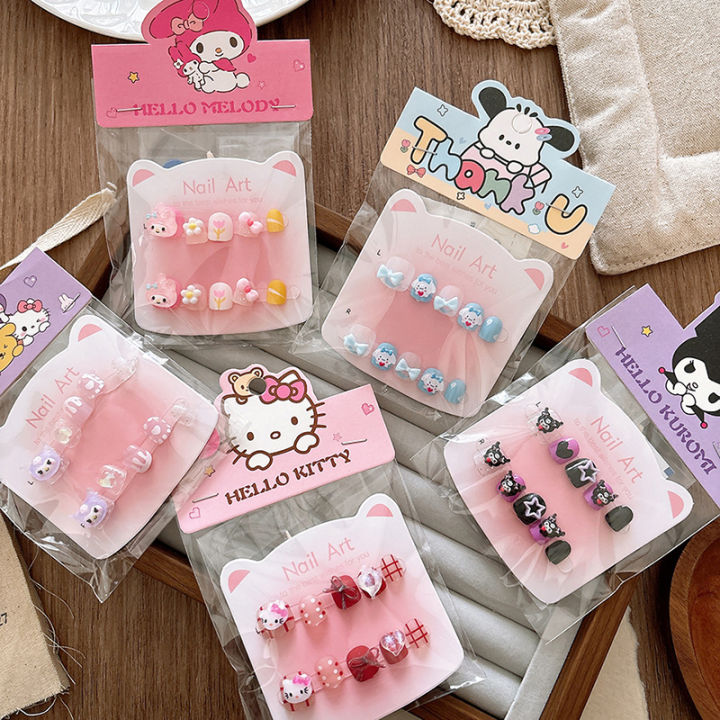3D%20Sanrio%20Hello%20Kitty%20Child%20Fake%20Nails%20Kuromi%20Melody%20Cinnamoroll%20Press%20On%20Nails%20Y2K%20False%20Nails%20-%20Image%204