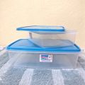 Multipurpose Plastic Storage Container Set of 2 – Large Capacity Storage Boxes (9 Liters & 5 Liters) for Home, Kitchen, and Office. 