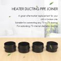 JAERBEE 4X 75mm Car Heater Ducting Pipe Joiner Air Parking Heater Hose Tube Connector for. 
