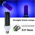 1Pcs E27 15W- 40W Ultraviolet Light Bulb UV Light AC 220V Disinfection Lamp Enegy Saving Black Light Violet Lamps Bulb. 