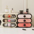 Three-Layer Drawer Storage Box Can Store Cosmetics Shelf Small Plastic Storage Box White. 