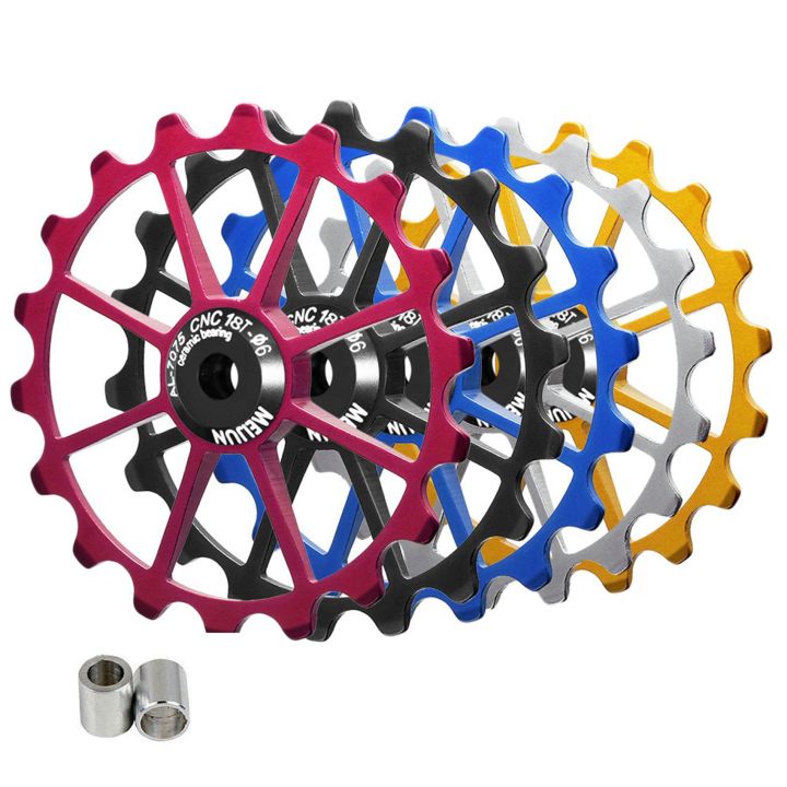 JAERBEE%20MEIJUN%202X%2018T%20Bicycle%20Rear%20Derailleur%20Wheel%20Ceramic%20Bearing%20Pulley%20Road%20Bike%20Guide%20Roller%20Idler%204mm%205mm%206mm(Black)%20-%20Image%202