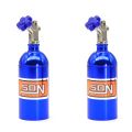 NAMUNY 2X Metal Simulated NOS Nitrogen Bottle for 1/10 RC Crawler Car TRX4 D110 Axial Scx10 90046,Blue. 