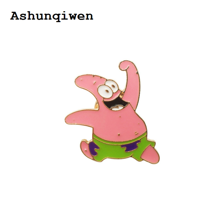 Ashunqiwen%20%5B%20New%20%5D%20Sponge%20Baby%20Paida%20Star%20Brooch%20Cute%20Cartoon%20Anime%20Badge%20Clothes%20Schoolbag%20Pin%20Accessories%20-%20Image%207