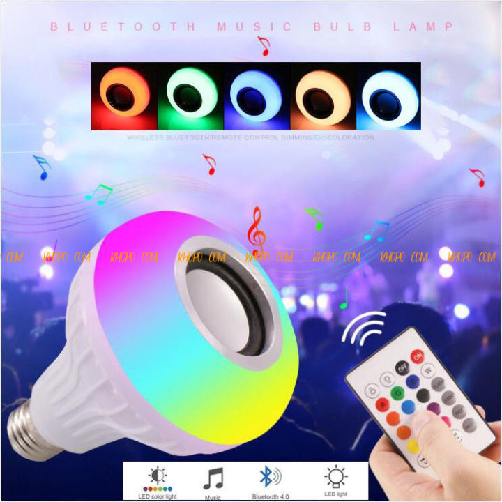 Bluetooth Smart Music Bulb Speaker Wireless 12W LED RGB Changing