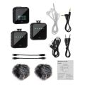 NEW Portable Wireless Mini Lavalier Microphone Audio Video Voice Recording Bluetooth System Live Streaming for iPhone Type-c Laptop. 