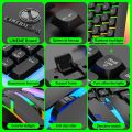 LIMEIDE TX35 Wired Membrane Gaming Office Keyboard With Colorful Lighting 104 Keys. 