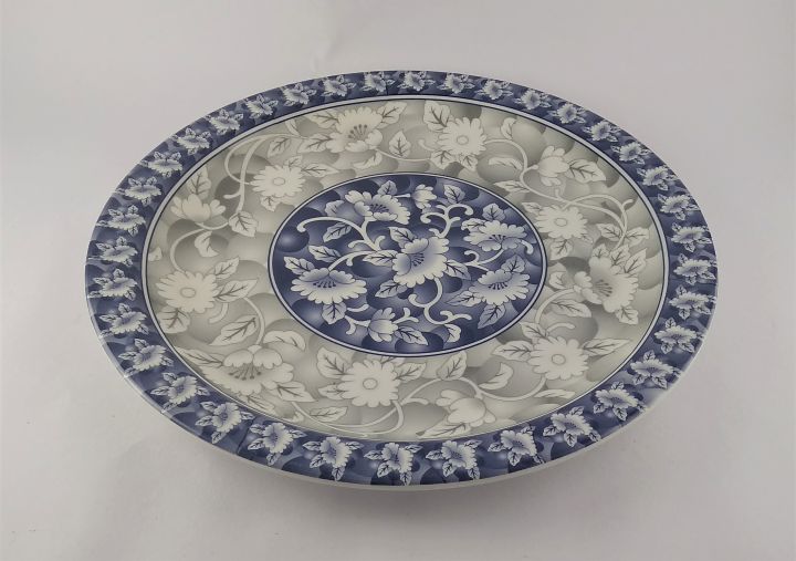 Melamine%20Dinner%20Plate%20(Heavy%20Duty%20)-Floral%20Blue%20Patterned%20-%20Set%20of%204%20Pieces%20-%20Image%203