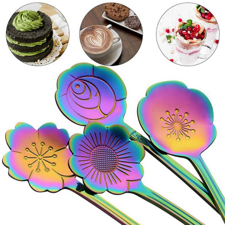 NAMUNY%2016%20Flower%20Spoon%20Set,%20410%20Stainless%20Steel%20Reusable%20Tea%20Spoon,%20Stirring%20Spoon,%20Coffee%20Spoon%20(4.9%20Inch,%20Rainbow)%20-%20Image%205