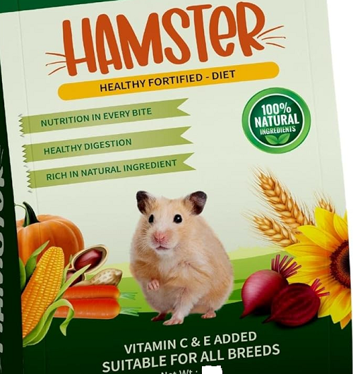 Hamster  Food | Gerbil Diet | Crispy Pellets Muesli Style Small Pets Feed | With Vitamins & Minerals - Choose your Pack Option Available