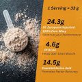 OSOAA 100% Whey Protein Powder 1kg Triple Chocolate for Men Women Rich Amino Acid Profile 24.5g Protein 14.7g EAA BCAA Glutamine 30 Serving. 