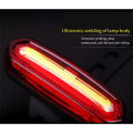 USB Rechargeable Bike Tail Light LED Warning Bicycle Rear Light IPX6 Waterproof for Helmet. 