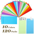 120 Pcs Self Adhesive Envelope Budget Cash Saving Envelopes Money Organizer Packaging Gifts Color Gummed Paper Challenge Home DD7. 