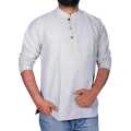 Men's Summer 3 Front Bottom Cotton Kurta-shirts. 