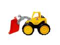Kids Ride On Construction Bulldozer, Outdoor Digger Scooper Pulling /Front Loader , Children Pretend Play Truck Toy (Yellow). 