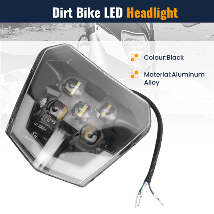 NAMUNY%203X%20Dirt%20Bike%20LED%20Headlight%20for%20Pit%20Bike%20ATV%20TC%20FE%20TE%20EXC%20XCW%20SXF%20SX%20125%20250%20300%20350%20450%20500%20530%20-%20Image%206