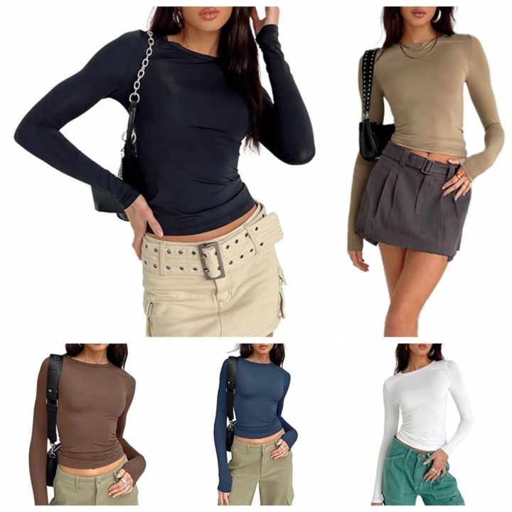 GETADME Knitted Sweater Skirt Sets Women Autumn Y2K Fashion Long Sleeve Crop Top Pullovers Elegant Sexy Split Long Skirt Two Piece Sets