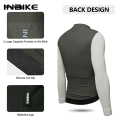 Sutuiying INIBKE Long Sleeved Men's Cycling Jersey Winter Fleece Bicycle Jersey High Quality Bike Riding Clothing Reflective Full Zipper 3 Rear Pockets. 