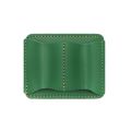 Portable Handmade Leather Pen Holder Double Slot with Metal Clip Pencil Organizer Durable Anti-lost Pen Sleeve Travel. 