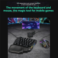 For 35Key Ergonomics RGB Gaming Keyboard +Keyboard and Mouse Converter+Mouse 5 in 1 Mobile Game Combo Kit. 