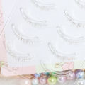 Menglu 4-7mm Brown Under Lashes Little Flame Lower Eyelashes W-41 Natural Short Style Imitation Hand Painting Eye Lashes. 